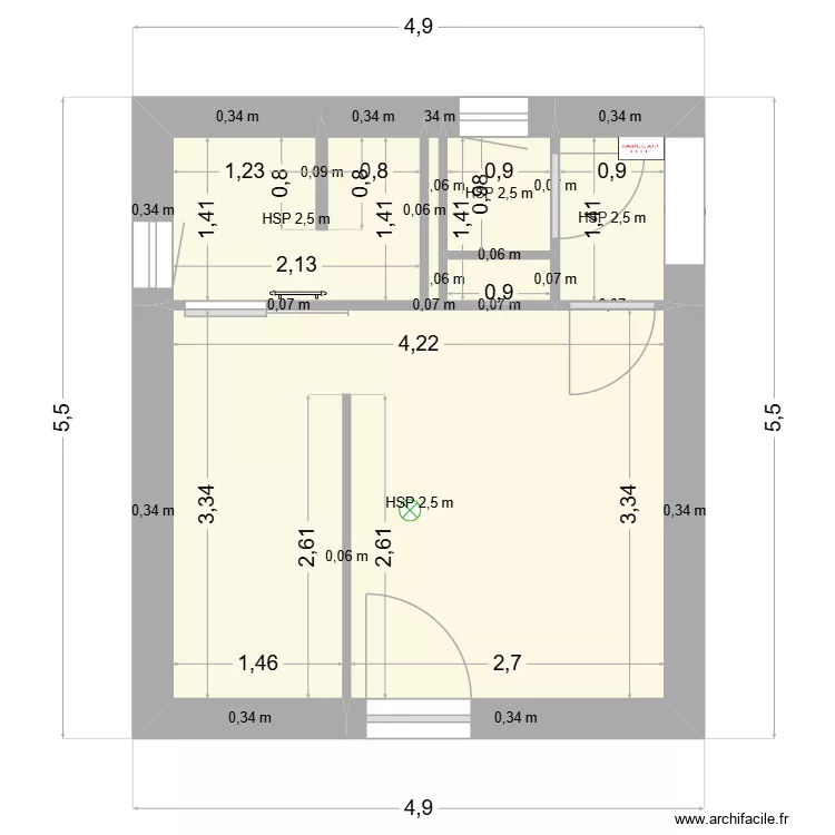 SUITE VILLEGAS BIS. Plan de 