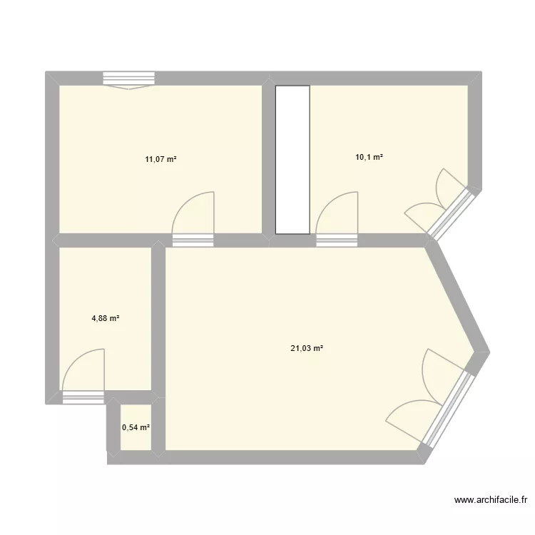Posieux. Plan de 5  et 48 m²