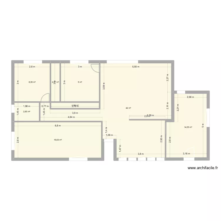 ST LAURENT. Plan de 8 et 100 m² ST LAURENT. Plan de 8 et 100 m²