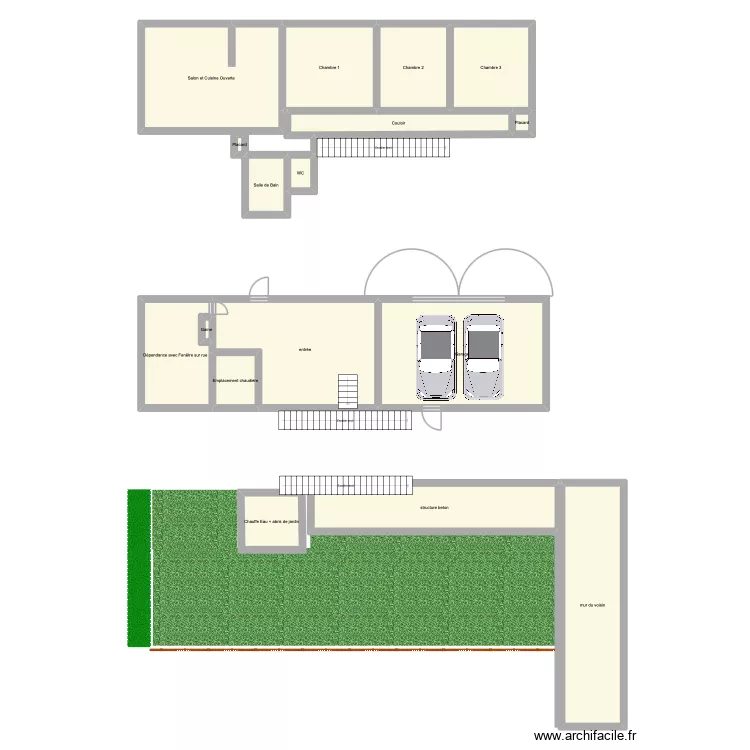 lange essai. Plan de 0 pièce et 0 m2