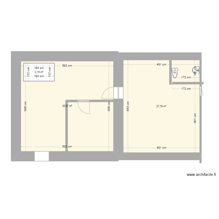 Gouttiersétage310724. Plan de 0 pièce et 0 m2