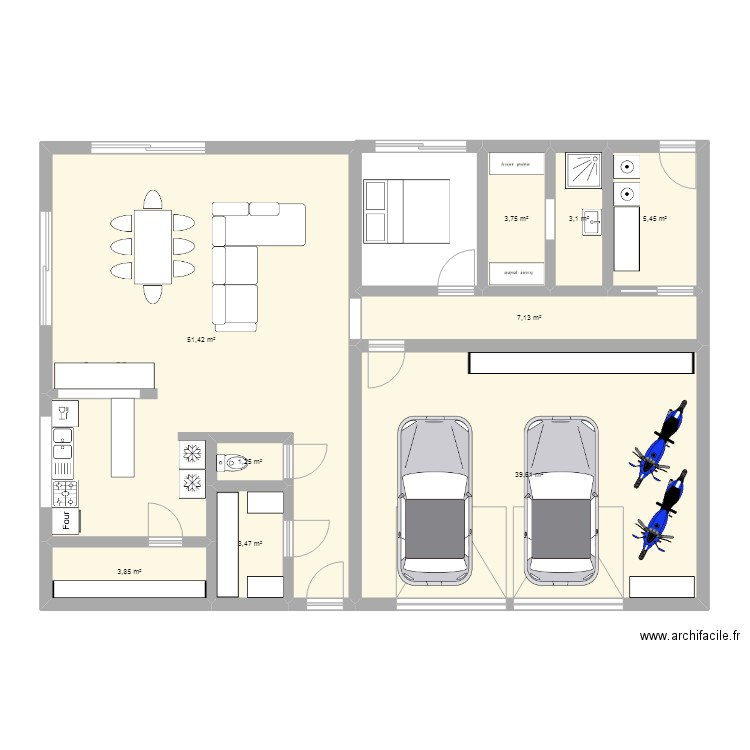 maison 02. Plan de 0 pièce et 0 m2