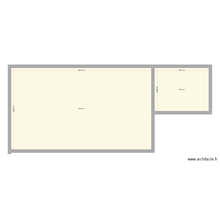 murol2. Plan de 2 pièces et 152 m2