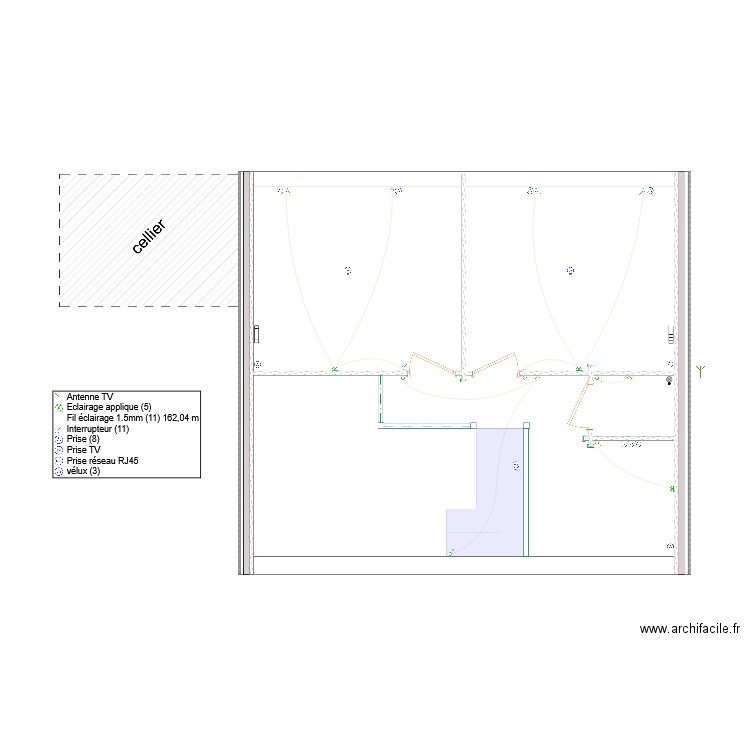 Vercruysse étage. Plan de 0 pièce et 0 m2