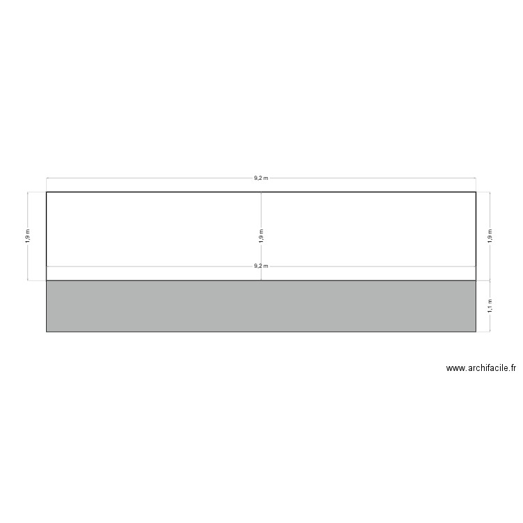 FACADE ARRI2RE. Plan de 0 pièce et 0 m2