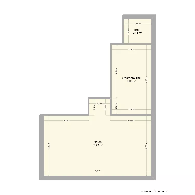 Appartement  Bezons. Plan de 