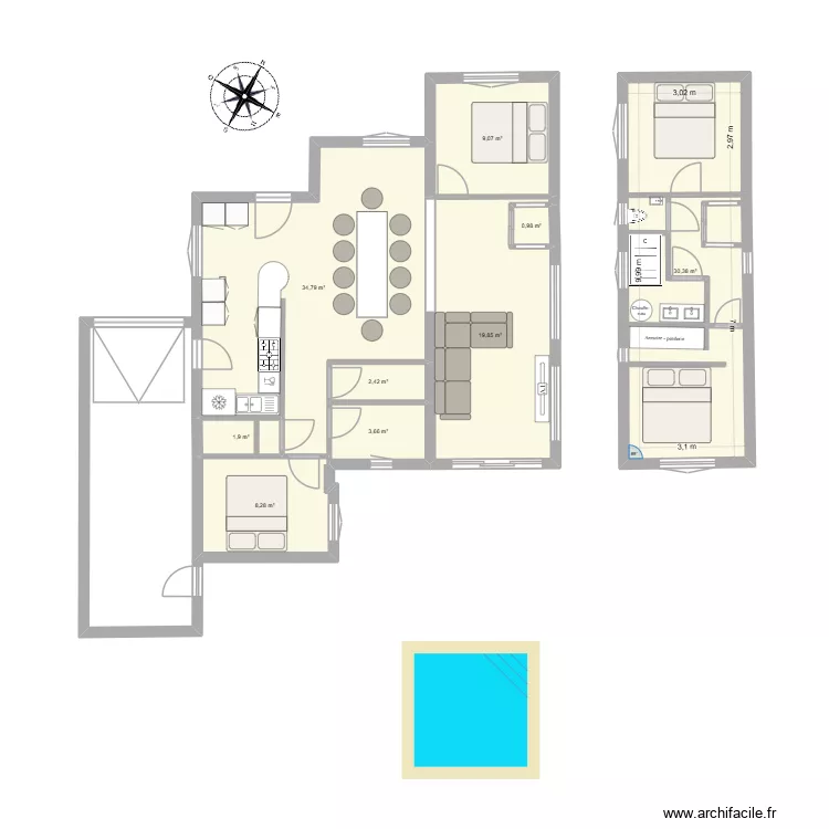 SAN PERE DE PESCADOR. Plan de 9 et 111 m² SAN PERE DE PESCADOR. Plan de 9 et 111 m²