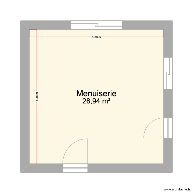 Menuiserie. Plan de 0 pièce et 0 m2