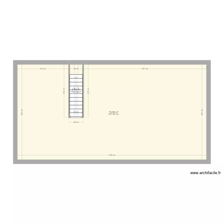 MORIAME Grenier EDL. Plan de 