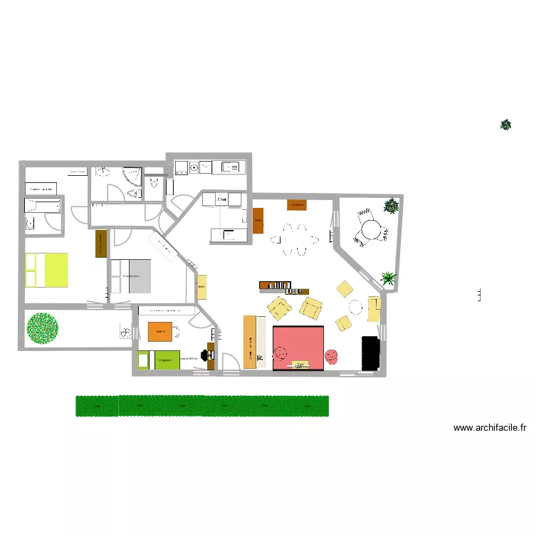 Jardins du Potier. Plan de 