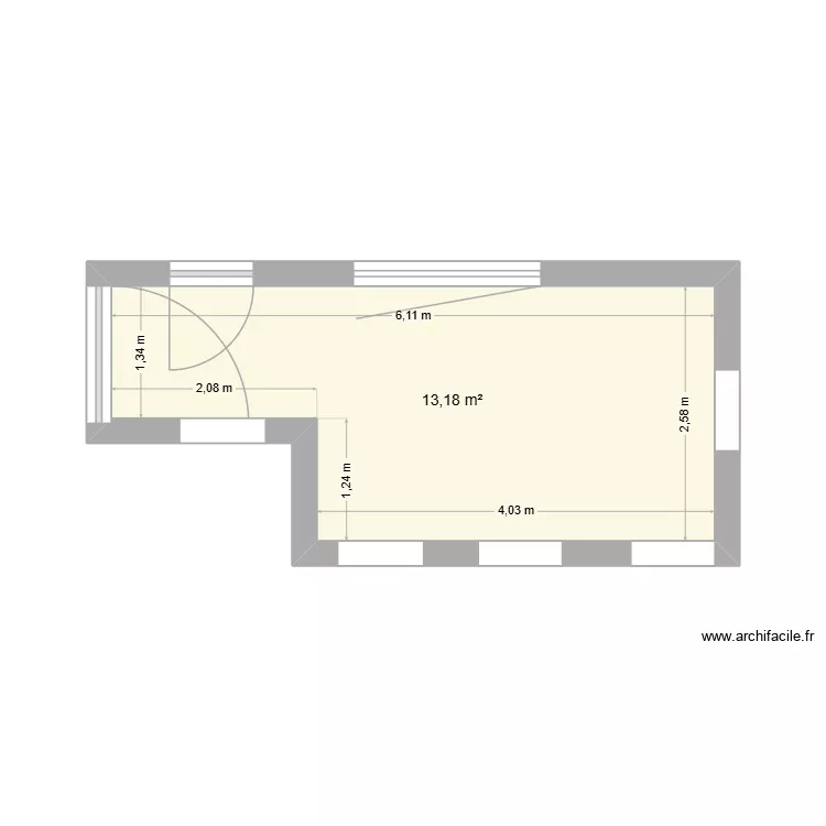 cuisine. Plan de 1 et 13 m² cuisine. Plan de 1 et 13 m²