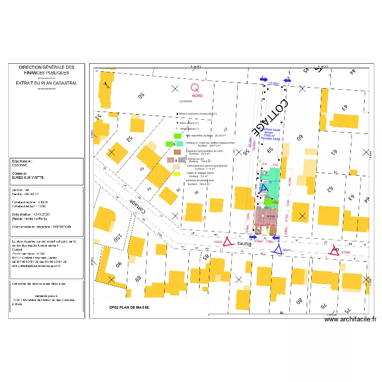 DP02 plan de masse 080225. Plan de 