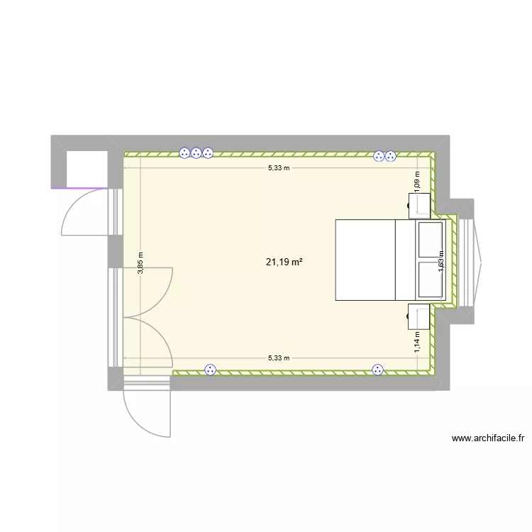 ANNEZO. Plan de 1 et 21 m² ANNEZO. Plan de 1 et 21 m²
