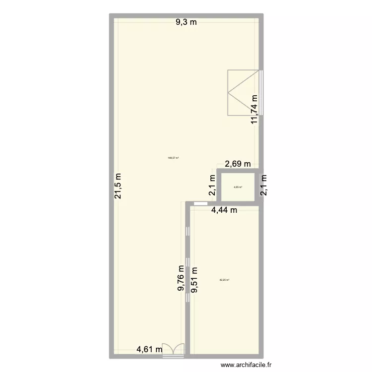 plan de base. Plan de 3 Pièces et 195 m² plan de base. Plan de 3 Pièces et 195 m²
