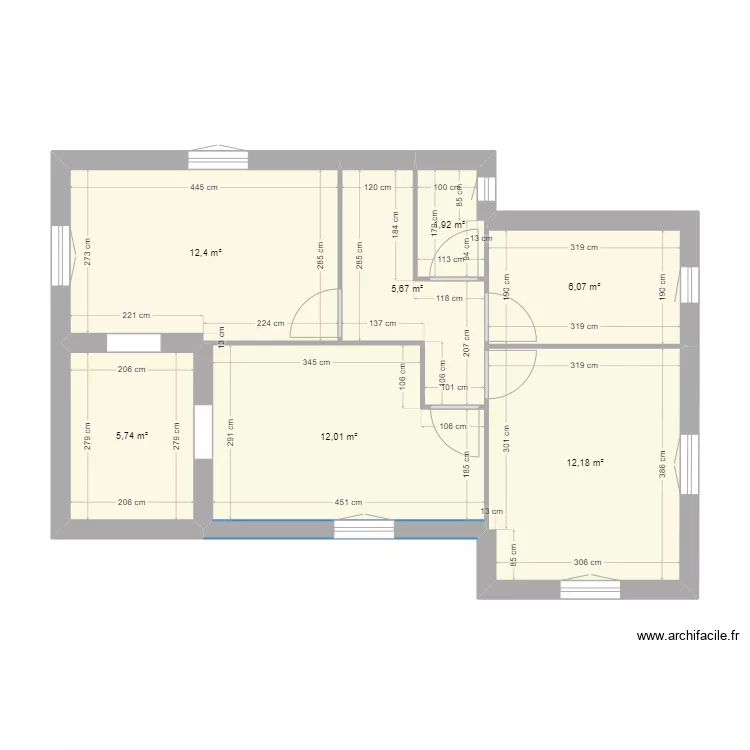 Montsûrs lot 4 décrochement. Plan de Montsûrs lot 4 décrochement. Plan de