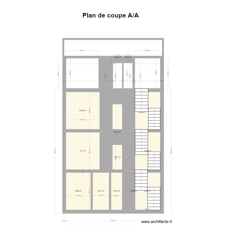 Plan de coupe. Plan de 