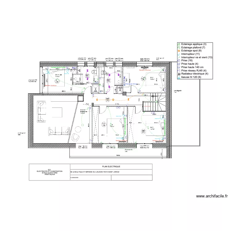 PETIOT ETAGE. Plan de 