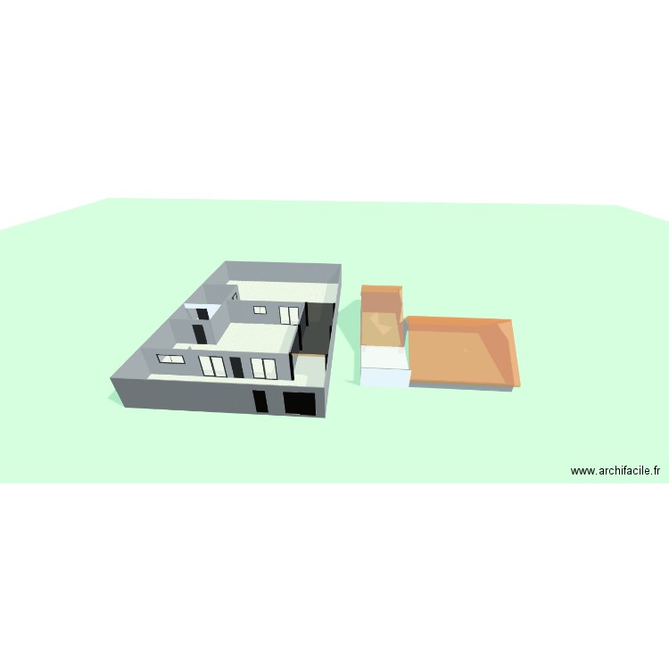 Maison miprovent V2. Plan de 2 pièces et 286 m2
