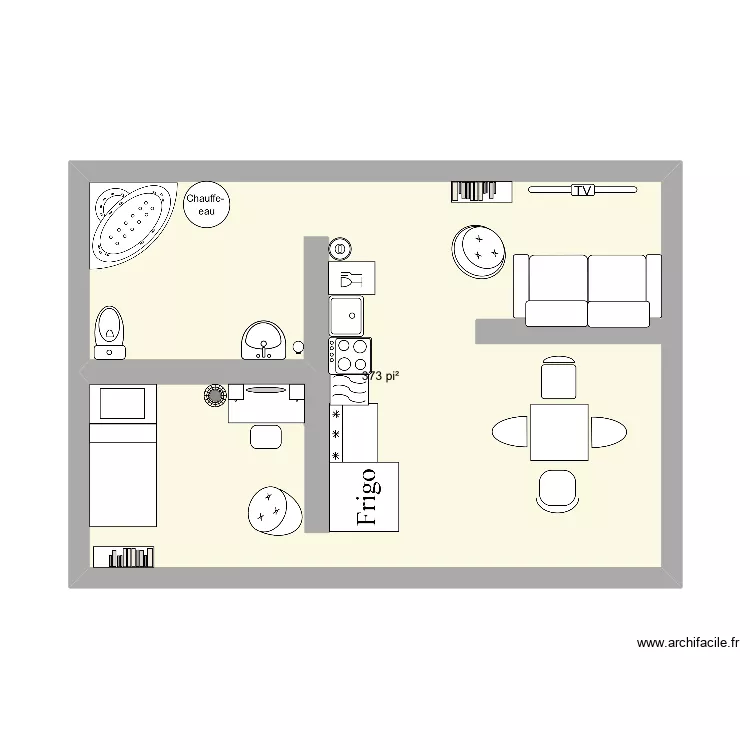 Mon plan cave. Plan de 1 et 35 m² Mon plan cave. Plan de 1 et 35 m²