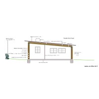 Façade nord-ouest plan facade