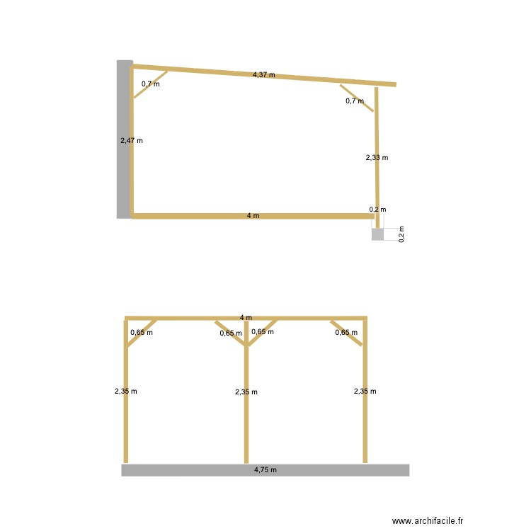 PERGOLA PROFIL. Plan de 0 pièce et 0 m2