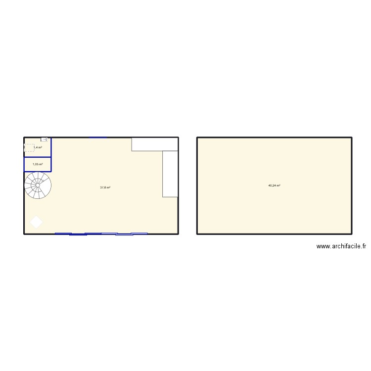maison açores. Plan de 4 pièces et 80 m2