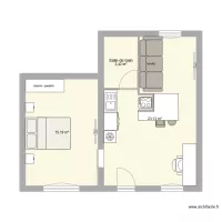 Chambre projet canapé coin canapé