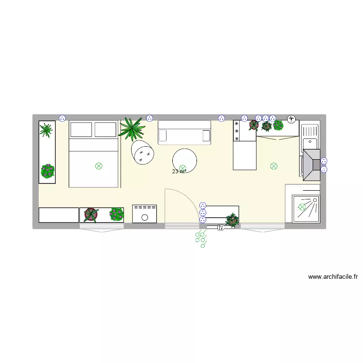 Bungalow 3x8 élec/plomb. Plan de Bungalow 3x8 élec/plomb. Plan de