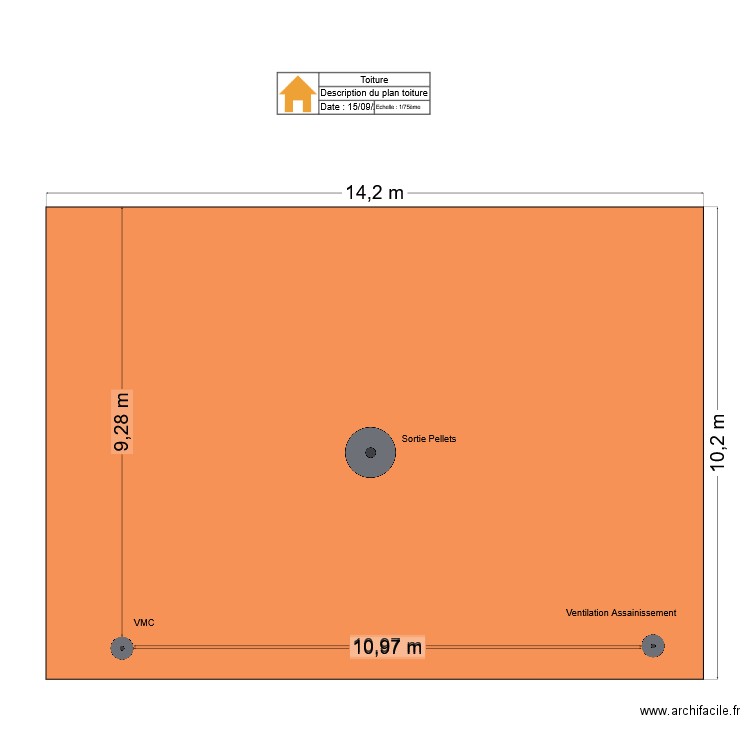 toiture. Plan de 0 pièce et 0 m2