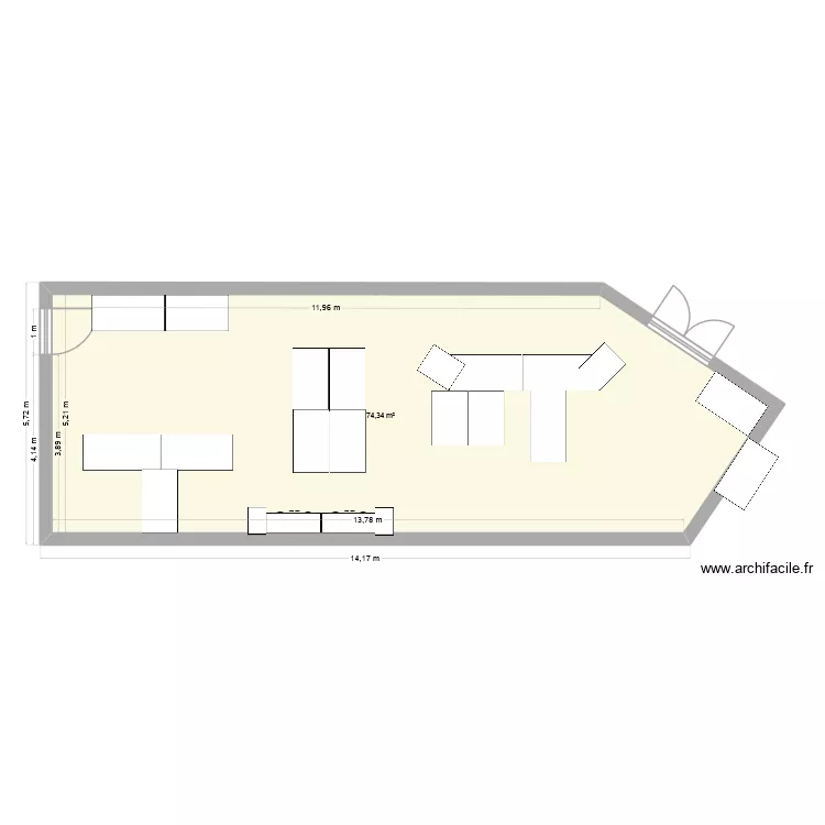 base. Plan de 1 et 74 m² base. Plan de 1 et 74 m²