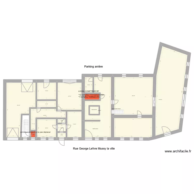 Mussy la ville niveau 0 version2. Plan de 