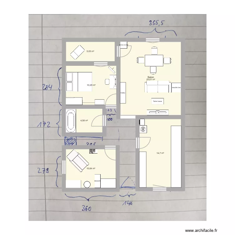 Bantzenheim. Plan de 6 et 68 m² Bantzenheim. Plan de 6 et 68 m²