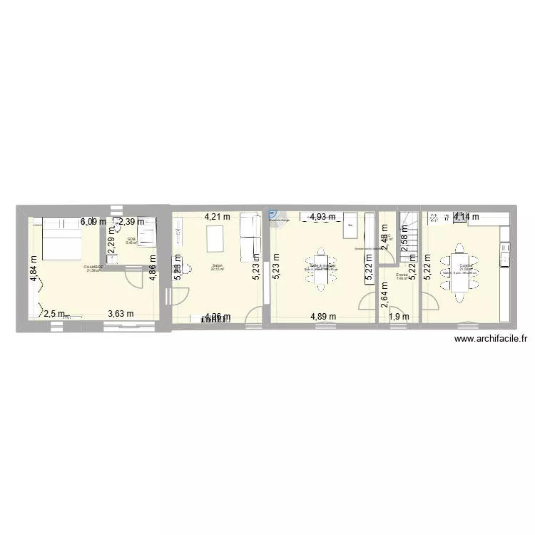 PLAN MAISON REVU 2. Plan de 7 et 114 m² PLAN MAISON REVU 2. Plan de 7 et 114 m²