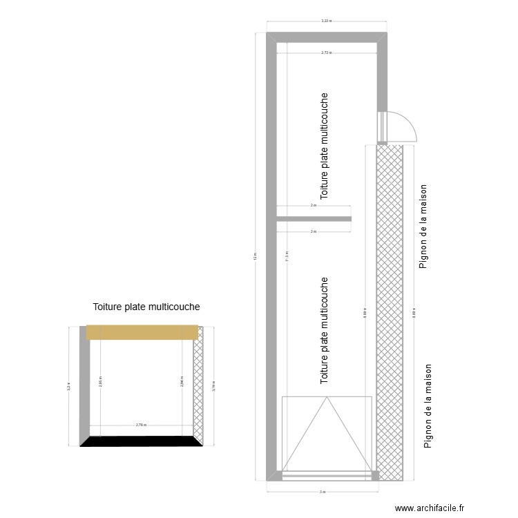 Garage. Plan de 0 pièce et 0 m2