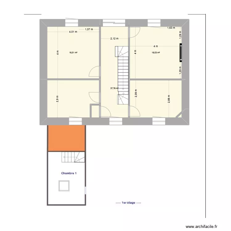 Chartrettes Etage 1. Plan de 