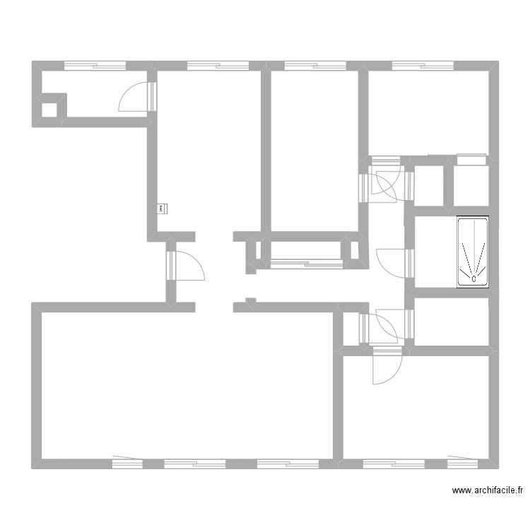 LEBON. Plan de 10 pièces et 40 m2