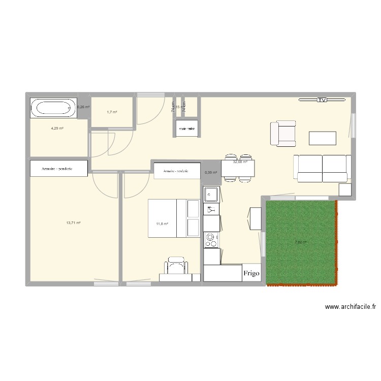 APPT 2. Plan de 0 pièce et 0 m2