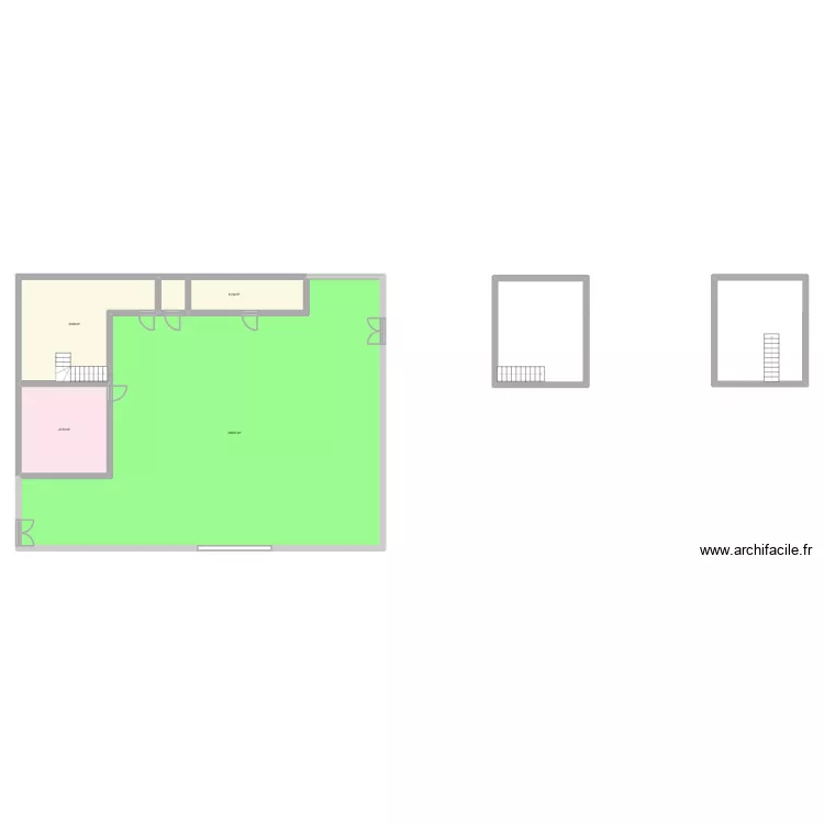 plan ecole primaire dounoux. Plan de 4 pièces et 275 m²