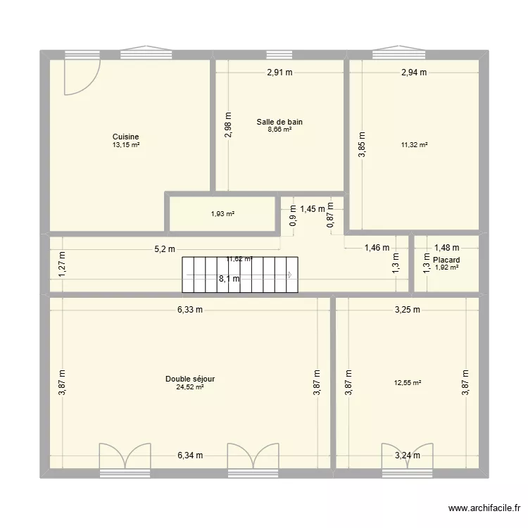 Plan de base - Sansac. Plan de 8 et 86 m² Plan de base - Sansac. Plan de 8 et 86 m²