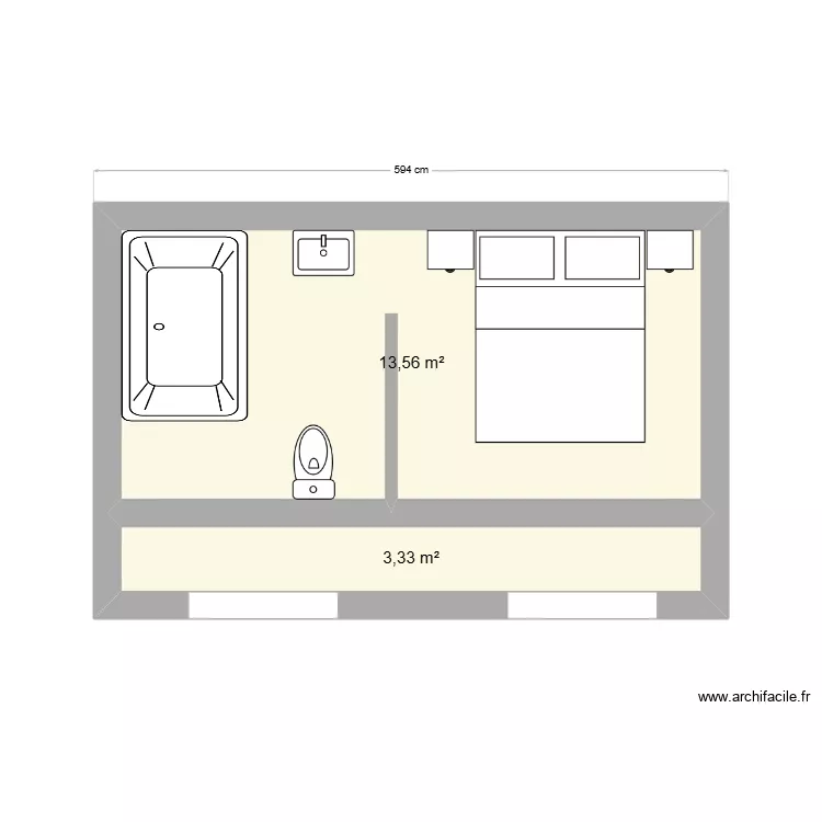 AMENAGEMENT CHAMBRE PARENTALE. Plan de AMENAGEMENT CHAMBRE PARENTALE. Plan de