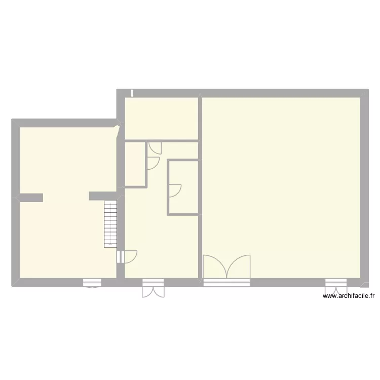PLAN MODIF GRANGE. Plan de 4  et 230 m²