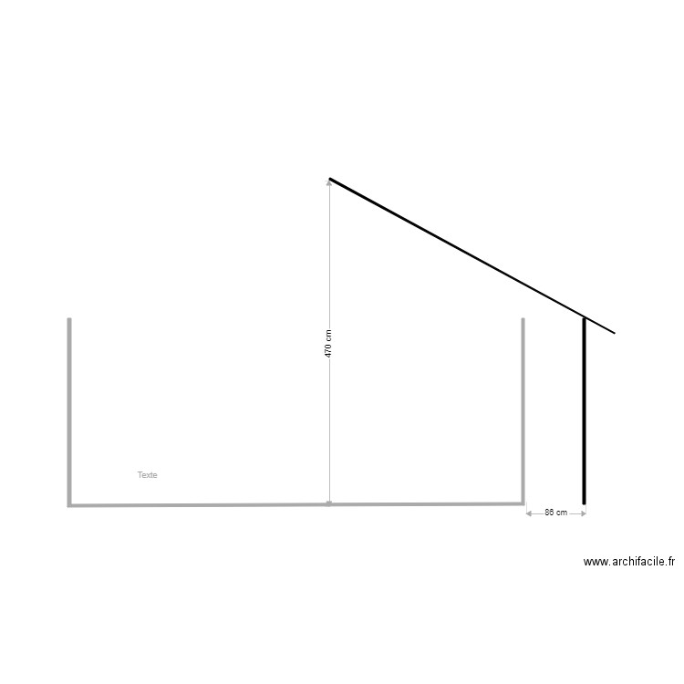 mesure toiture. Plan de 0 pièce et 0 m2