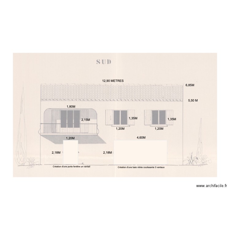 ouest. Plan de 0 pièce et 0 m2