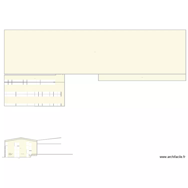 STOCKAGE SEC 2027 V1. Plan de 7 pièces et 2731 m²