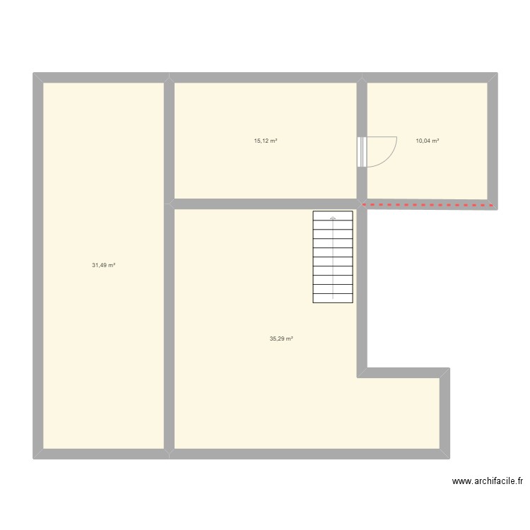 Maison Américaine . Plan de 0 pièce et 0 m2