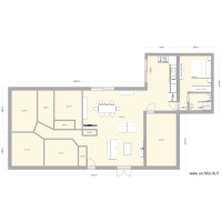 plan maison + extension cuisine vers le jardin