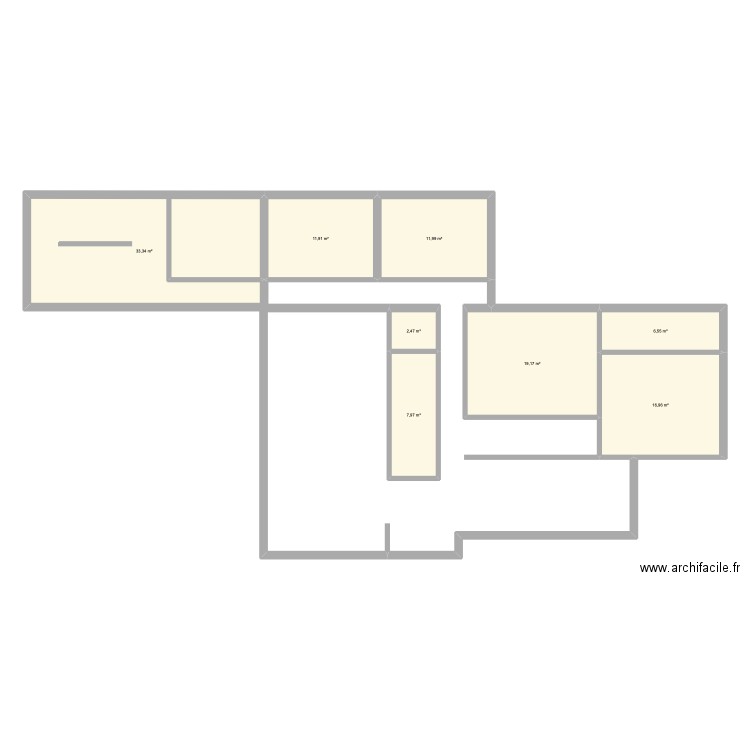 Maison Clément et Lisa. Plan de 8 pièces et 110 m2