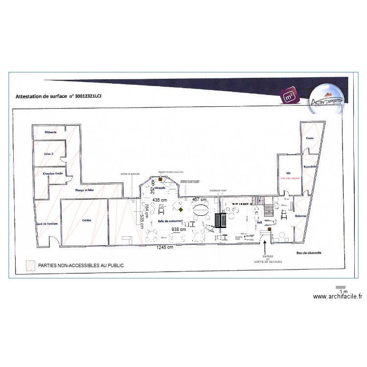 plan auberge rethondes. Plan de 0 pièce et 0 m2