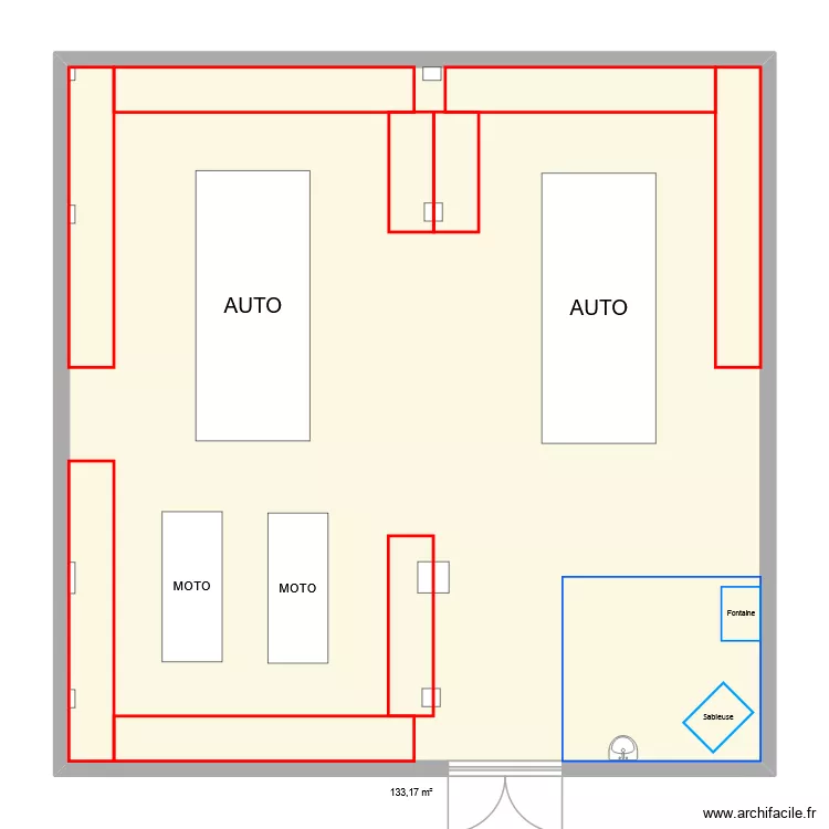T005 - PROJETS. Plan de 1  et 133 m²