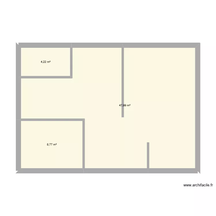 AULNAY SOUS BOIS. Plan de 3 Pièces et 61 m²